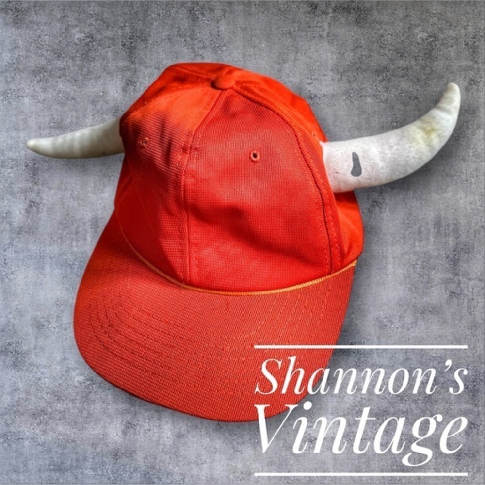 The Vegimals Free Mountain Toys VNTG 1978 made in USA Longhorns Hat